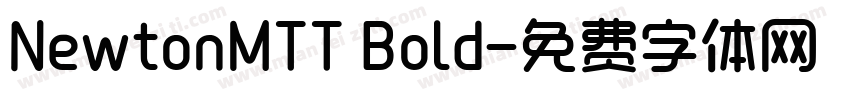 NewtonMTT Bold字体转换